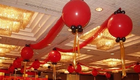 婚禮天花板氣球佈置